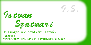 istvan szatmari business card