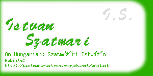 istvan szatmari business card